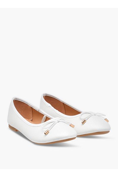 Flora Bella by Shoexpress Bow Accent Slip-On Ballerina Shoes