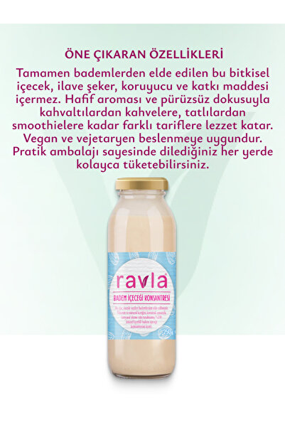 Ravla Badem Içeceği Konsantresi - 250g