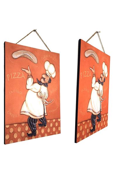 PUFO Tablou bucătar pentru pizzerie sau restaurant, 38 cm