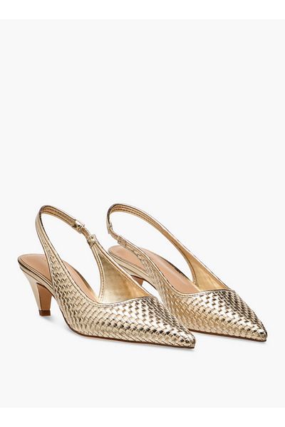 Celeste Women's Pointed Toe Slip-On Shoes with Kitten Heels