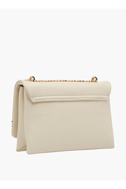 Celeste Metal Accent Crossbody Bag with Chain Strap and Flap Closure - W 6 x H 15 x D 21 cm