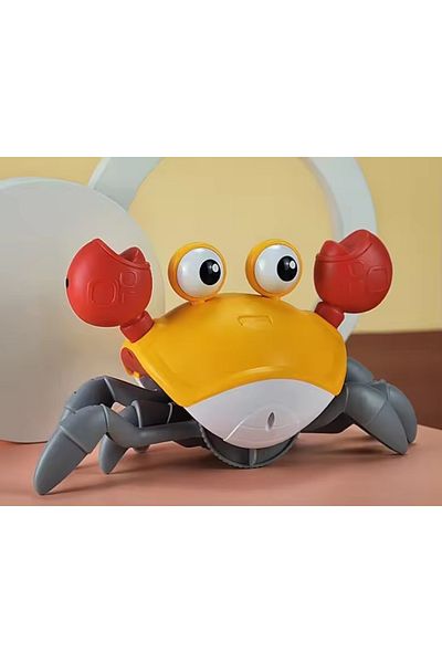 ABYZ Interactive toy that moves with sounds and lights, Crab, dimensions 23x14cm, color Orange