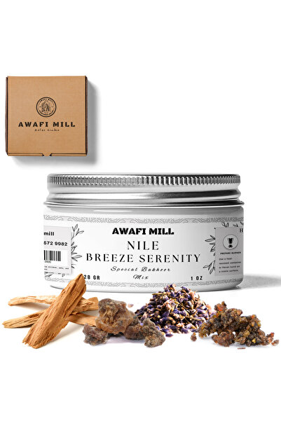 AWAFI MILL مزيج بخور نسيم النيل الهادئ - زجاجة ٢٨ جرام (١ أونصة)