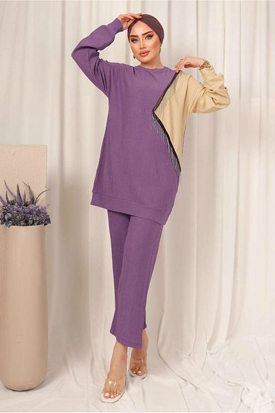 TRENDTESETTÜR Women's Purple (A.Mor) t 9403 Nss Pants Suit