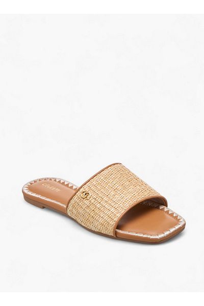 Celeste Women's Textured Slip-On Flat Sandals