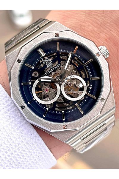 U.S. Polo Assn. U.S.Polo Assn Men's Wristwatch with Automatic Mechanism Steel Case&Band 2 Years Warranty Uspa.Fs1085.2