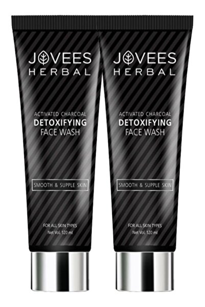 Jovees غسول الوجه المزيل للسموم بالفحم المنشط العشبي لبشرة ناعمة ومرنة، للبشر...