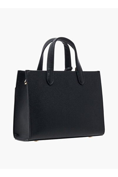 Celeste Textured Tote Bag with Double Handles and Detachable Strap - W 9.5 x H 19 x D 25 cm