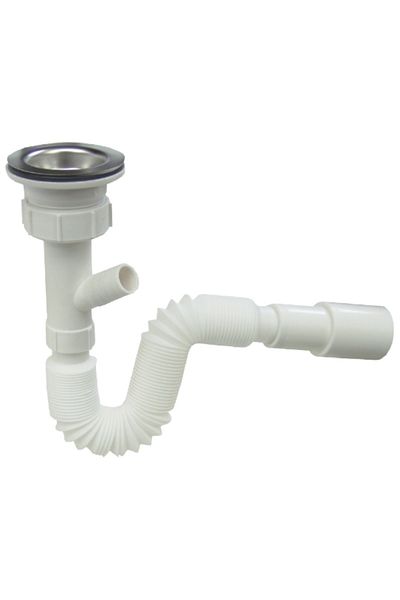 flores Flexible siphon for washing machine, 1"1/2 - 40 mm