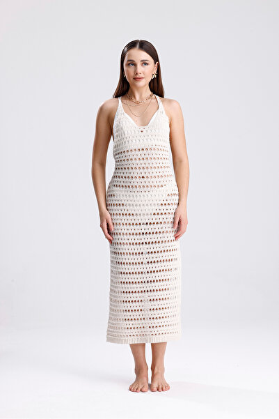 YUGA KNİTTİNG ΑΝΟΙΧΤΟ ΣΧΕΔΙΟ ΛΕΠΤΟ ΚΑΛΟΚΑΙΡΙΝΟ ΠΛΕΚΤΟ ΦΟΡΕΜΑ ΠΑΡΑΛΙΑΣ