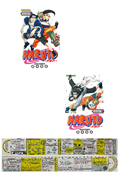 Gerekli Şeyler Yayıncılık Naruto 22-23. Ciltler Manga Seti + Mat. Öğreten Cetvel