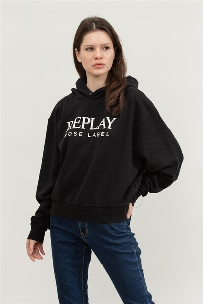 Replay Over Kadın Kapüşonlu Sweatshirtw3711c00023358p