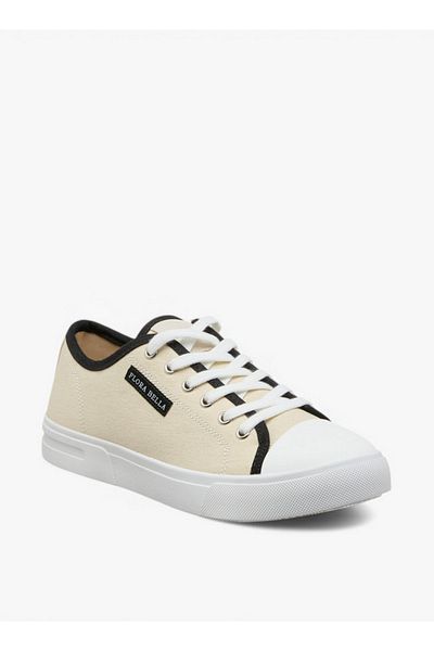 Flora Bella by Shoexpress Logo Detail Lace-Up Sneakers