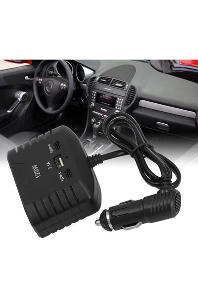 ROGGER 3 lü Çakmak Soketi 120W Çakmaklık Çoğaltıcı 2 Usb 1 Type-c Araç Şarj Cihazı Çakmak Çoklayıcı