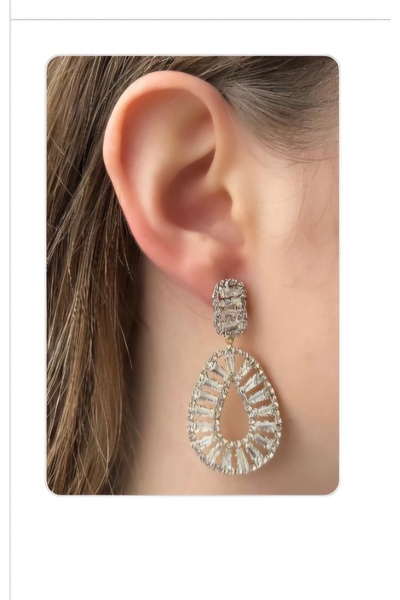 Meri Vip Design Stone Evening Dress Earrings