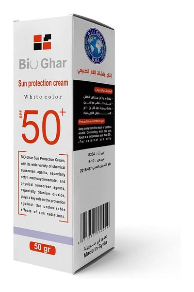 BIOGHAR Bio Ghar Sun Protection Cream White Color SPF 50+ 50Gm