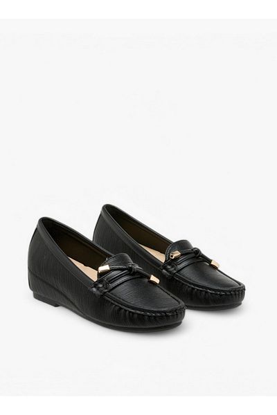 Flora Bella by Shoexpress Textured Slip-On Loafers