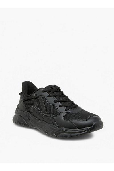 Oaklan by Shoexpress Panelled Sports Shoes with Lace-Up Closure and Pull-Tab