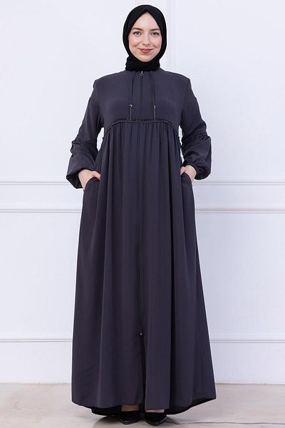 hafsamina Shirred Stone Ferace Smoked Hm2732