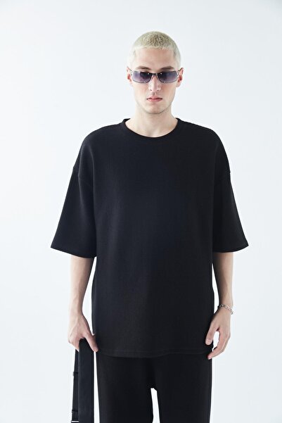 VAMOSCLO oversized Βασικό Σετ Φόρμας Πλεκτομηχανής Μαύρο