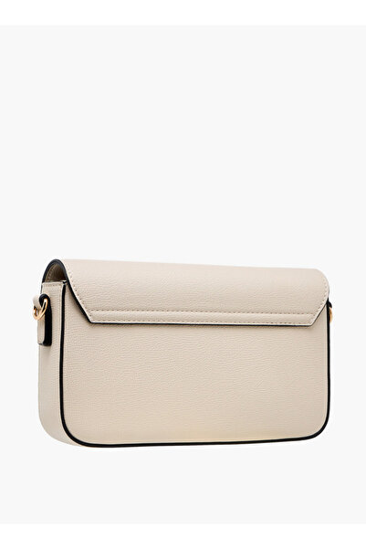 Celeste Textured Crossbody Bag with Detachable Chain Strap and Flap Closure - W 4 x H 12.5 x D 21 cm