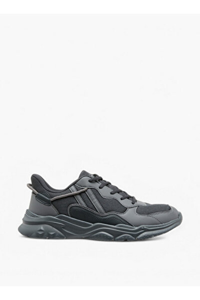 Oaklan by Shoexpress Panelled Sports Shoes with Lace-Up Closure and Pull-Tab