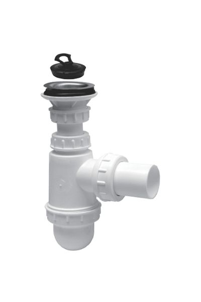 flores Large plastic barrel-type sink trap, 1"1/2