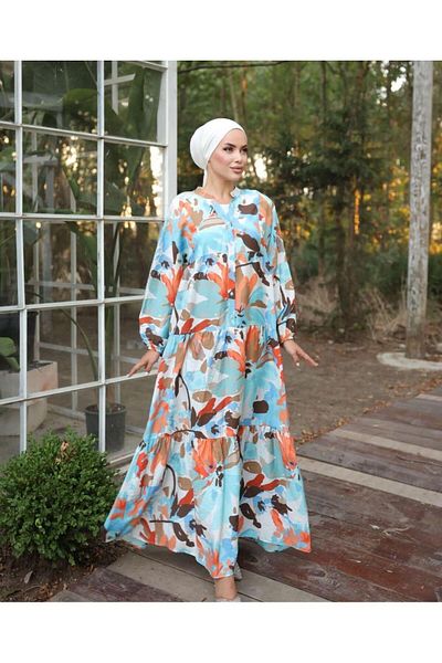 HARMAN BUTİK Φόρεμα Modal Testeur με Ethnic Pattern - Γυναικεία