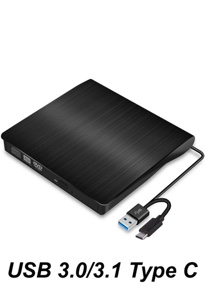 MAXGO 3124 Harici Dvd Rw External Taşınabilir Ultra Ince Usb 3.0 Tyce c Cd/dvd Optik Okuyucu