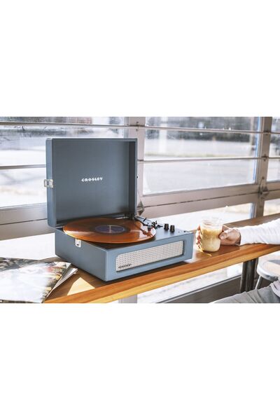 CROSLEY Voyager Bluetooth Alıcılı Ve Taşınabilir Açık Mavi Vintage Plak Çalar Pikap