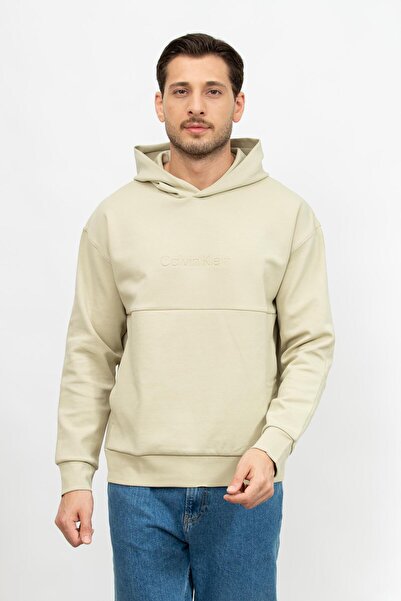 Calvin Klein Kapüşon Yaka Yeşil Erkek Sweatshırt K10K112746LEB