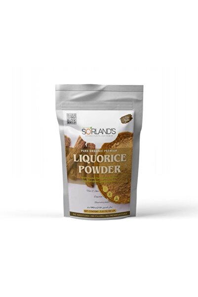 Sorland s مسحوق عرق السوس النقي - 100 جرام يدعم الهضم وصحة الجهاز التنفسي وال...