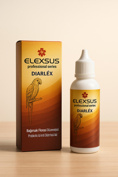 Elexsus Kuşlar için Probiyotik Diarlex - Muhabbet Kuşu ve Kanarya Flora Desteği 50 ml