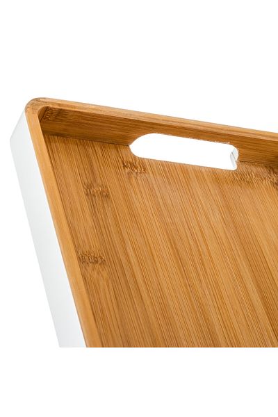 Dania Tray - White - Bamboo