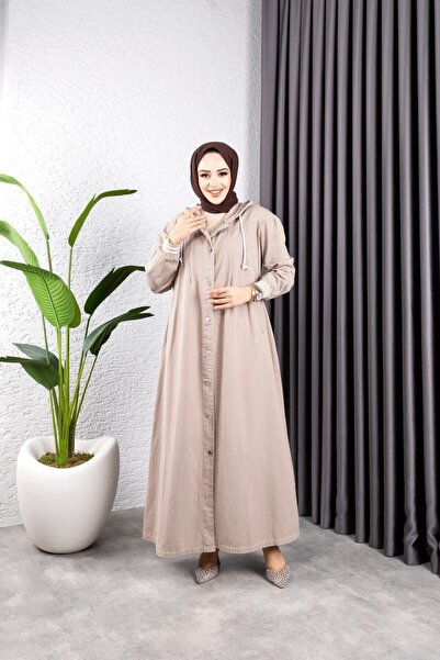 HARMAN BUTİK ΓΥΝΑΙΚΕΙΟ ΚΑΠΑΚΙ GABARDIN ΜΕ ΜΑΝΙΚΙΑ