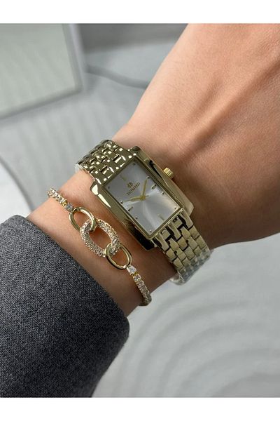 Homies Guaranteed Premium Women's Wristwatch Gold (White Dial) Rshms-193