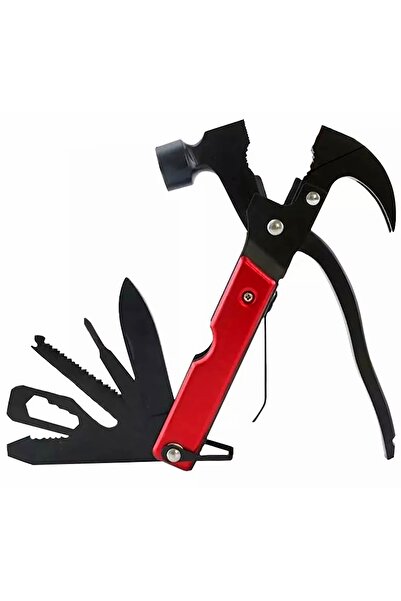 zola Survival kit 17 in 1, multi-purpose and practical tool, foldable, red