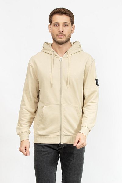 Calvin Klein Men's Terry Zippered Hooded Sweatshirt