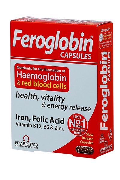 Vitabiotics Feroglobin 30 Capsules