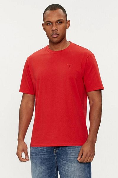 Guess Ss Cn Basic Tee Men's Red T-Shirt F3Gı00K8Hm0-G5Q4