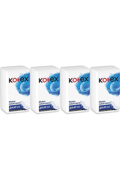 Kotex Hygienic Pad Extra Long Night Set of 36 (4Pk*9)