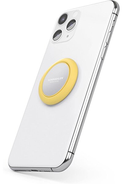 VONMAEHLEN قبضة هاتف معدنية + حامل مغناطيسي - إصدار الشحن اللاسلكي، لون الفان...