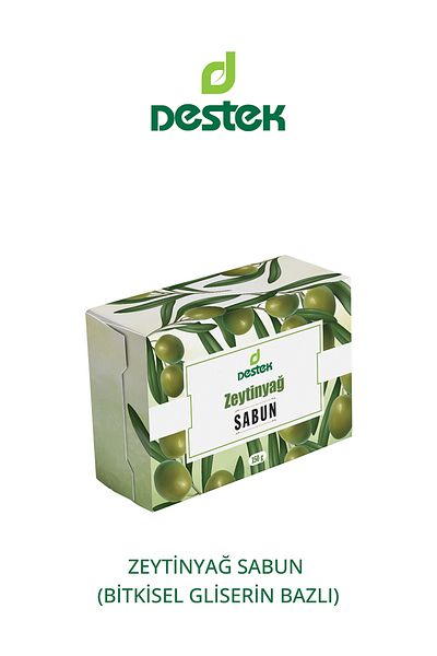 Destek Olive Oil Soap, Glycerin Based Transparent Soap, 150 Gr