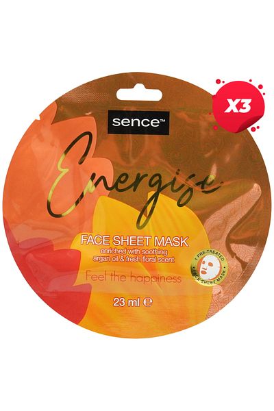 SENCE X3- Masca Fata Tip Servetel 23ml Energise