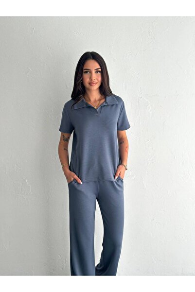 Bella Breeze Γυναικείο σετ φόρμας με κοντομάνικο μπλουζάκι πόλο με γιακά