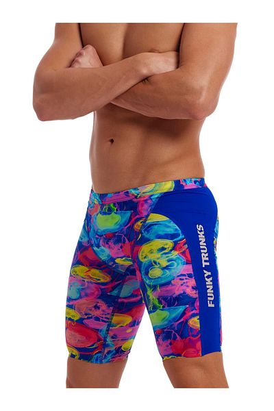 Funky Trunks Jam Sting Stung Men's Swimsuit – Knee Length Training Swimsuit