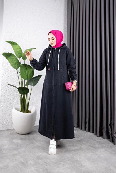 HARMAN BUTİK قبعة نسائية من القطن بغطاء للرأس بسحاب