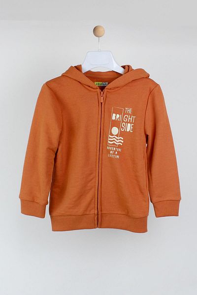 LOSAN Boy's Hooded Combed Cardigan