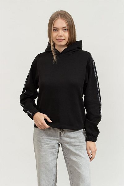 Calvin Klein Logo Elastic Kadın Kapüşonlu Sweatshirt