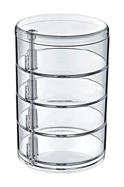 EA HOME 4 Tiers 360 Swivel Cylinder Jewelry and Makeup Organizer Set